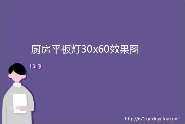 厨房平板灯30x60效果图